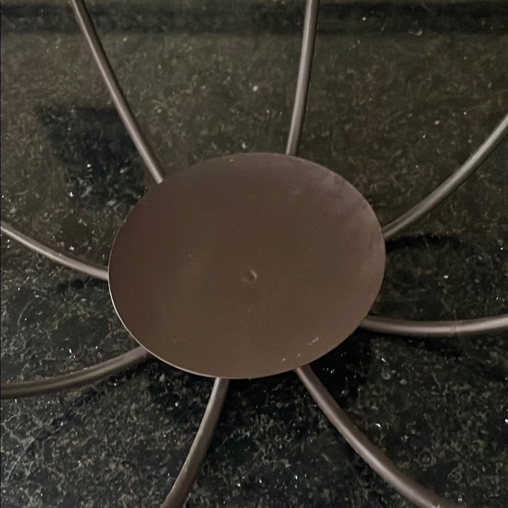 Bronze Metal Pumpkin Accent for the Holiday Season with Luminara Candle Lighting - Picture 5 of 8